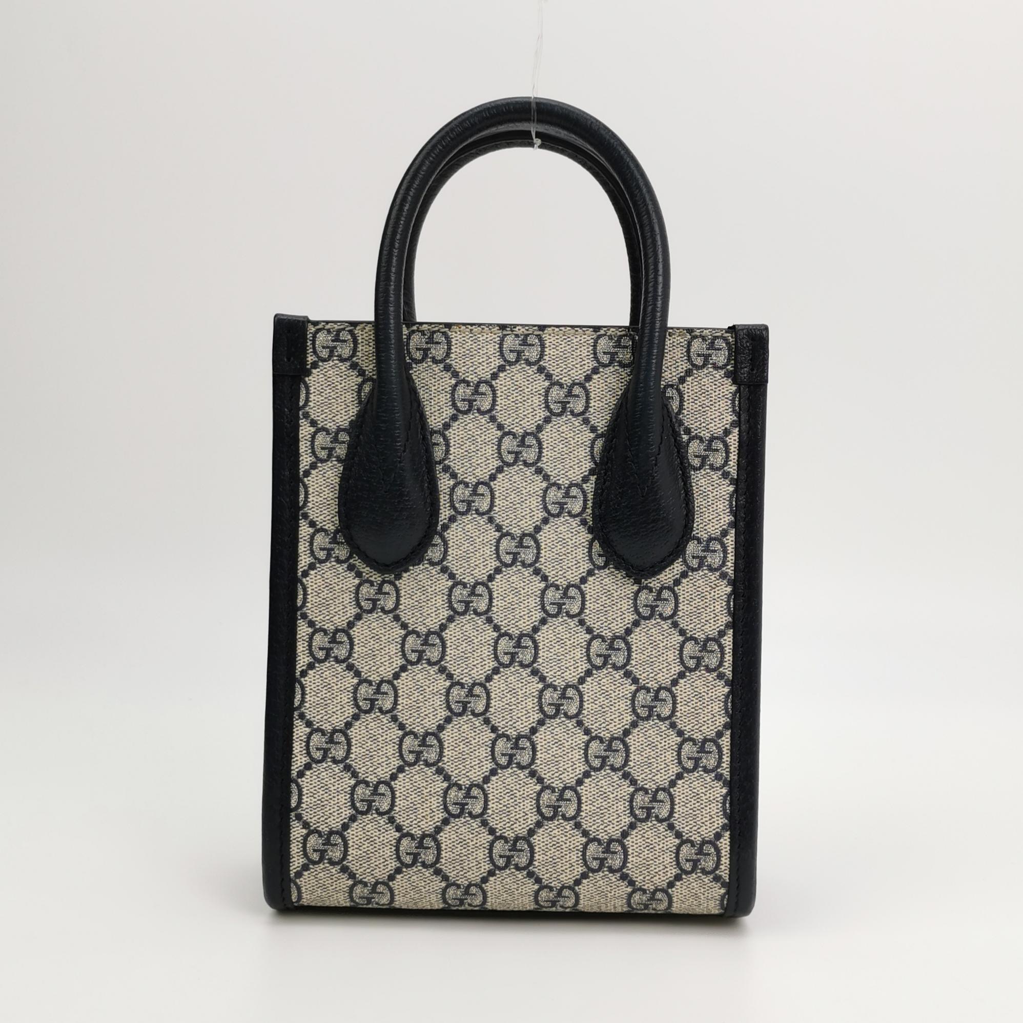 Gucci Interlocking G Patch Tote GG Coated Canvas Mini — photo 5 of 16