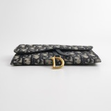 Christian Dior Saddle Chain Wallet Oblique Canvas — thumbnail 6