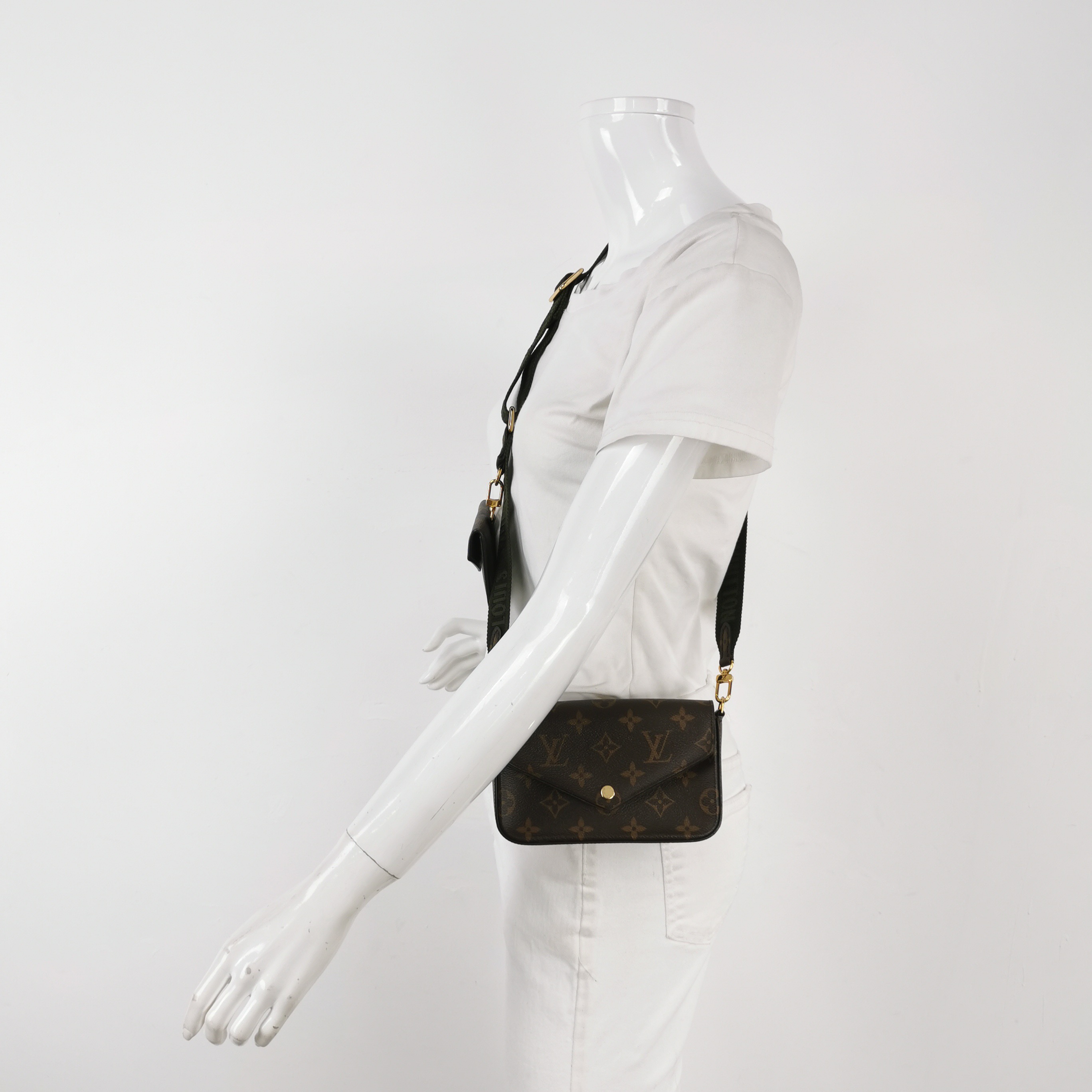 Louis Vuitton(LV) Felicie Strap & Go Handbag Monogram Canvas — alternate view