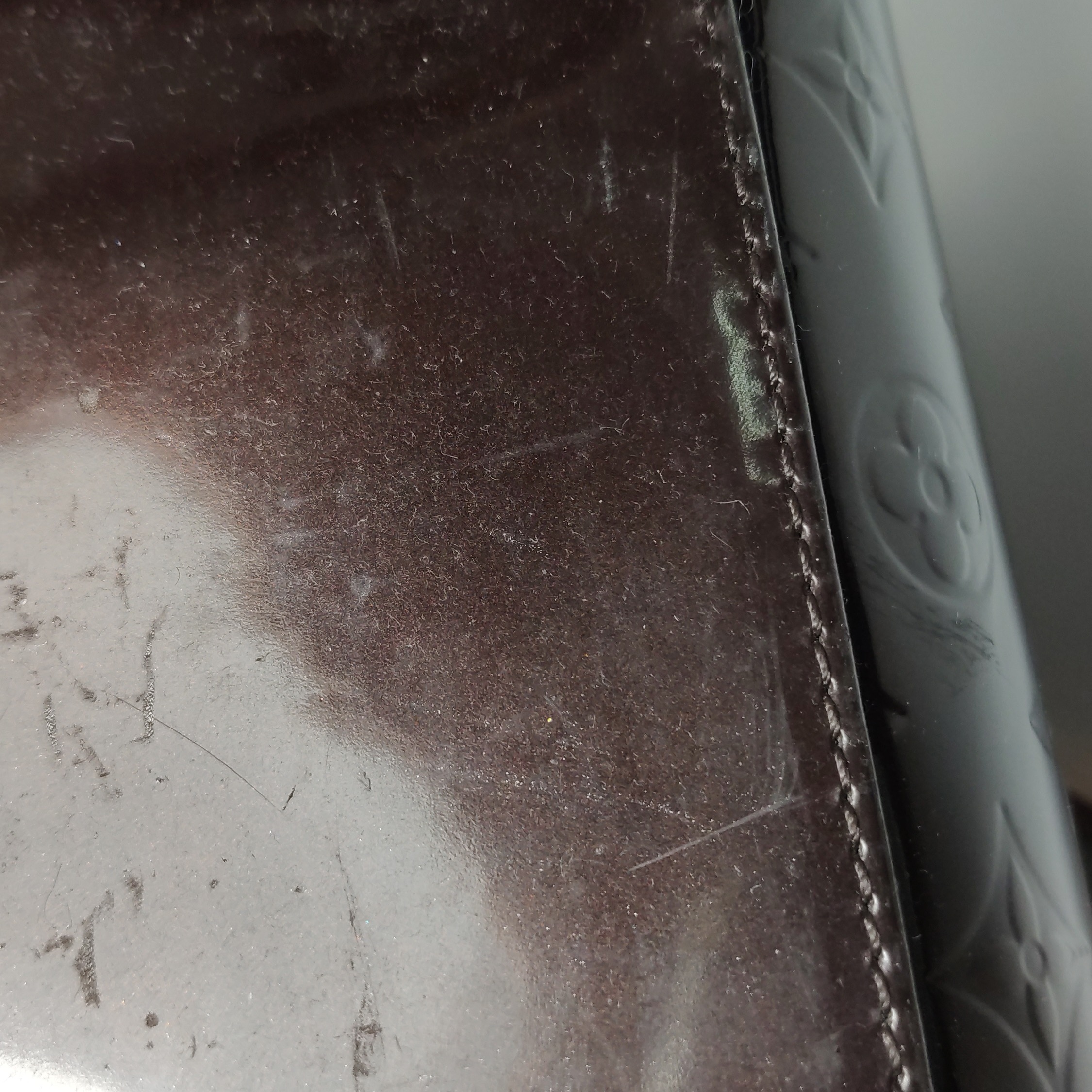 Louis Vuitton(LV) Brea Handbag Monogram Vernis MM — photo 21 of 23