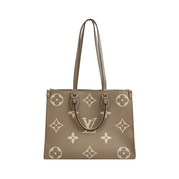 Louis Vuitton(LV) OnTheGo Tote Bicolor Monogram Empreinte Giant MM — pre-owned, Vierlot