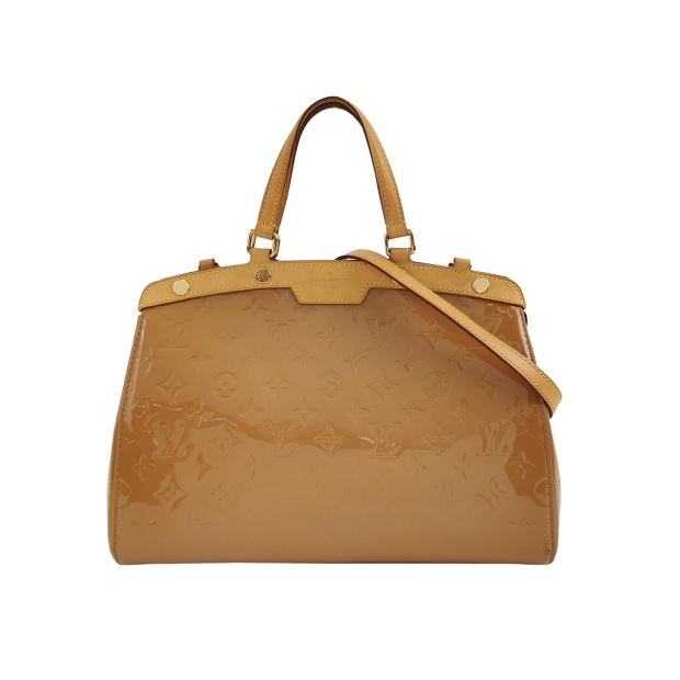 Louis Vuitton(LV) Brea Handbag Monogram Vernis MM — pre-owned, Vierlot