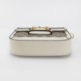 Gucci Horsebit 1955 Shoulder Bag GG Coated Canvas with Leather Small — thumbnail 6