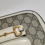 Gucci Horsebit 1955 Shoulder Bag GG Coated Canvas with Leather Small — thumbnail 9
