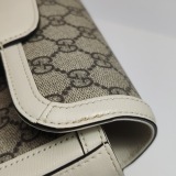Gucci Horsebit 1955 Shoulder Bag GG Coated Canvas with Leather Small — thumbnail 10