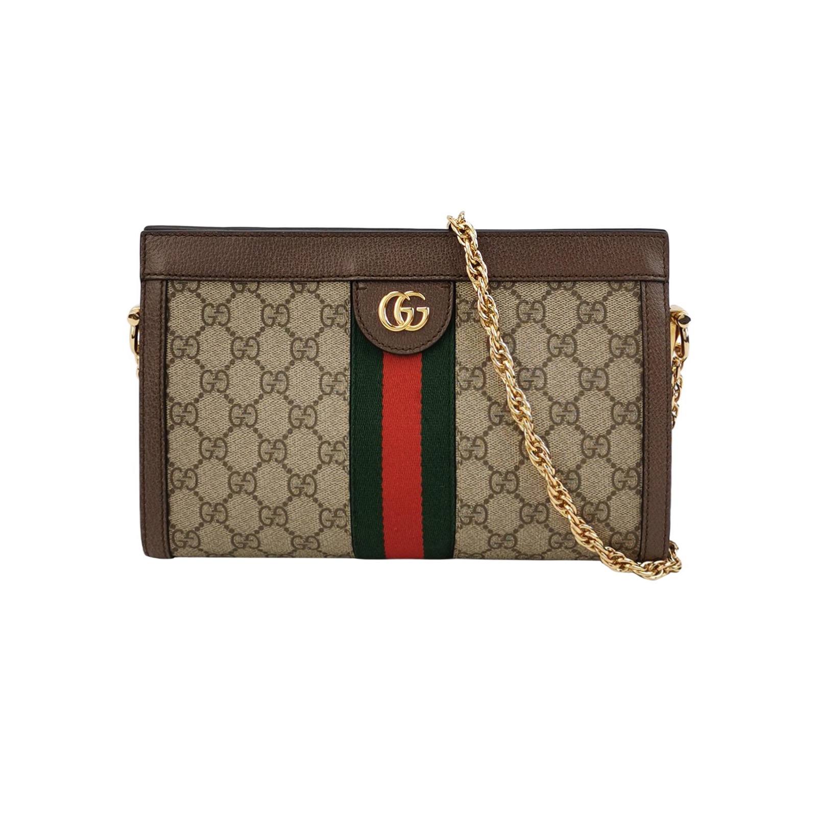 Gucci Ophidia Chain Shoulder Bag GG Coated Canvas Medium — photo 1 of 13