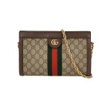 Gucci Ophidia Chain Shoulder Bag GG Coated Canvas Medium — thumbnail 1