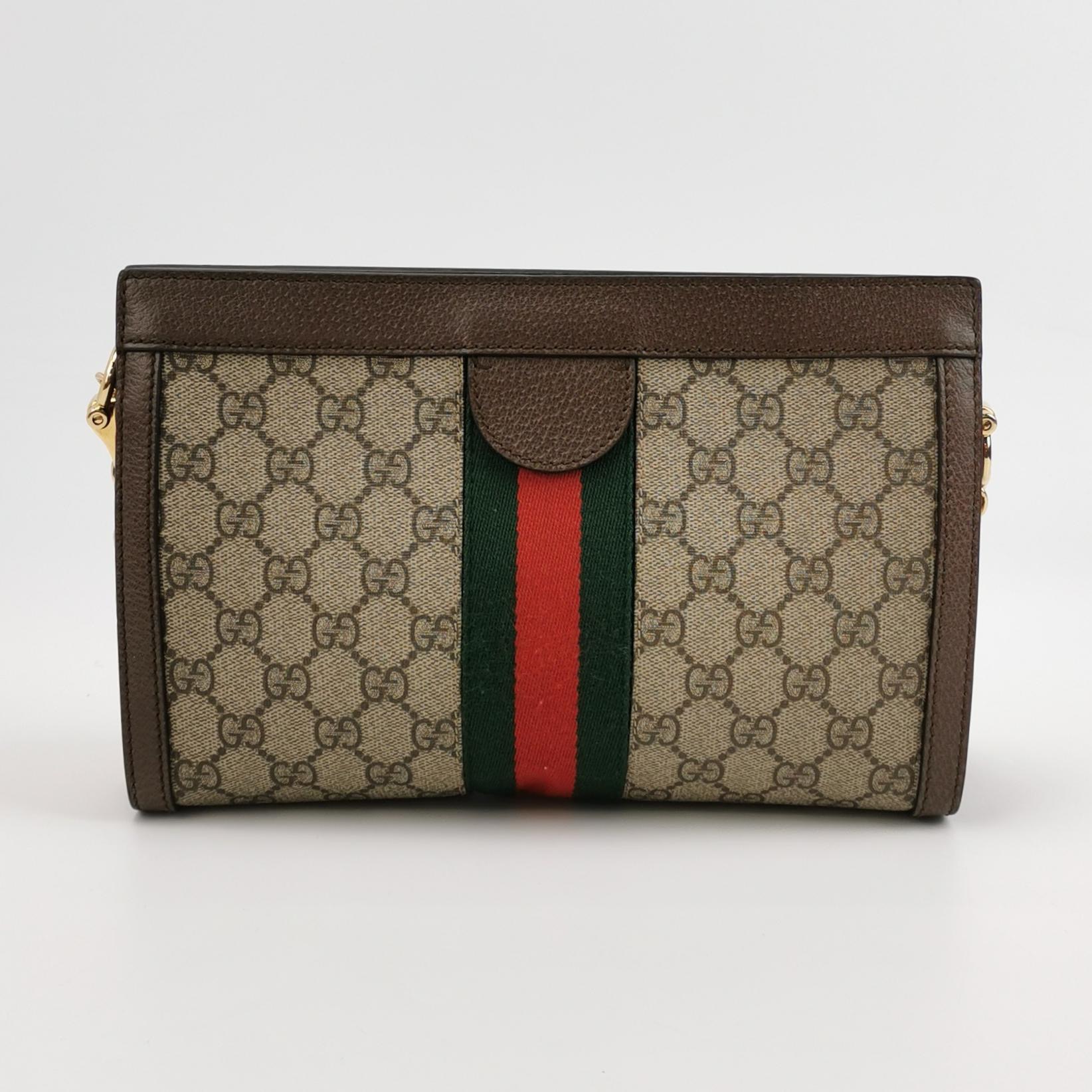 Gucci Ophidia Chain Shoulder Bag GG Coated Canvas Medium — photo 5 of 13