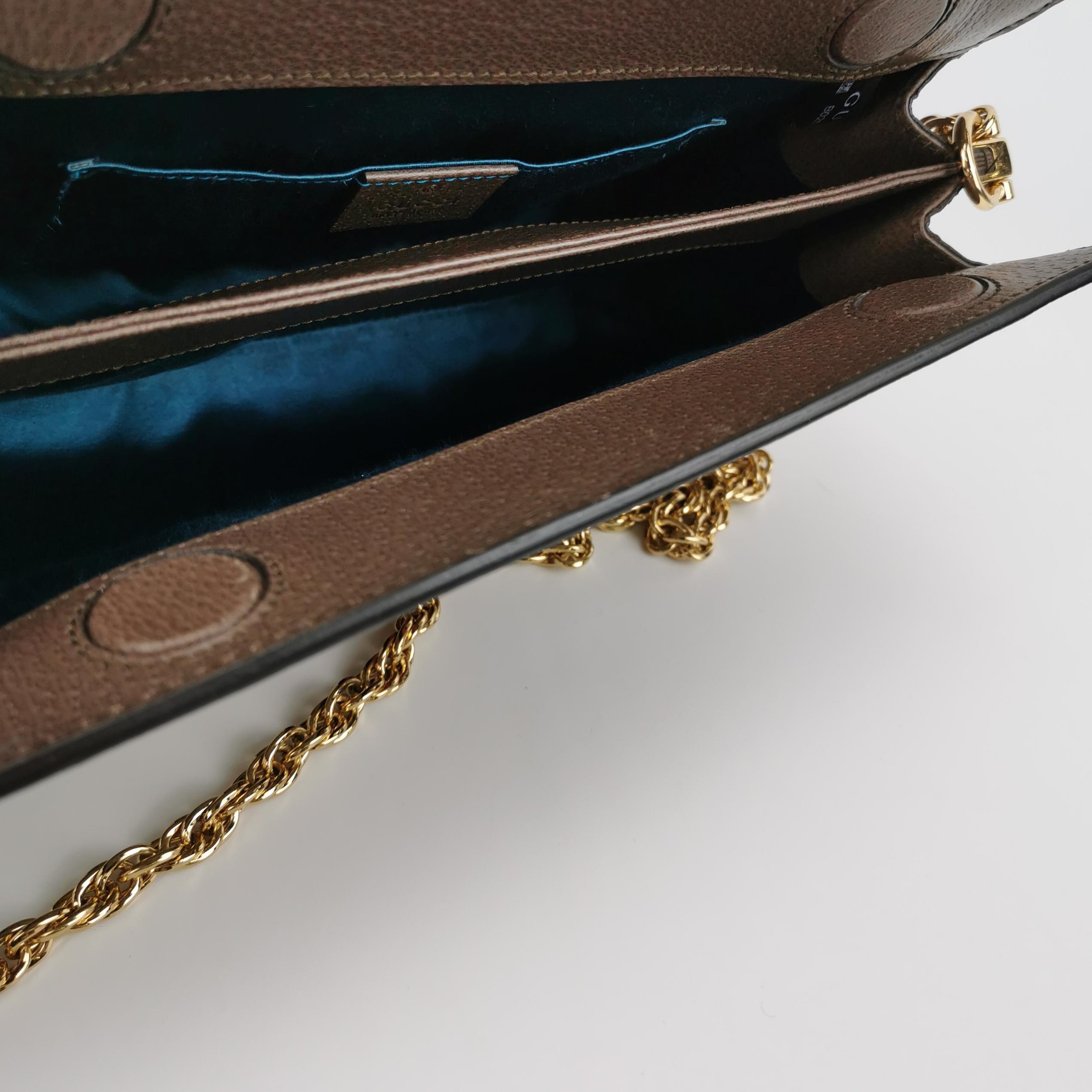 Gucci Ophidia Chain Shoulder Bag GG Coated Canvas Medium — photo 7 of 13