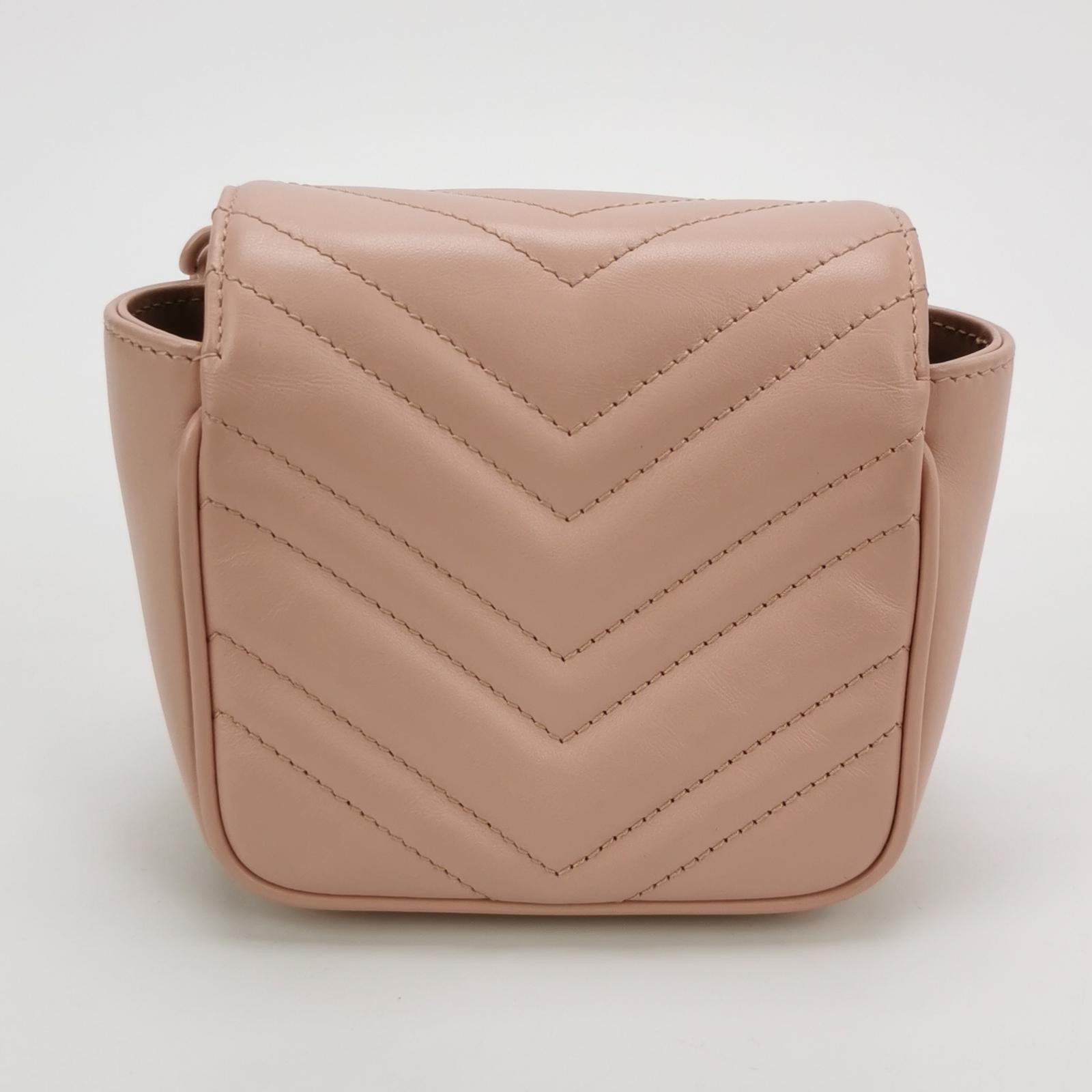 Gucci GG Marmont Flap Belt Bag Matelasse Leather Mini — photo 5 of 11