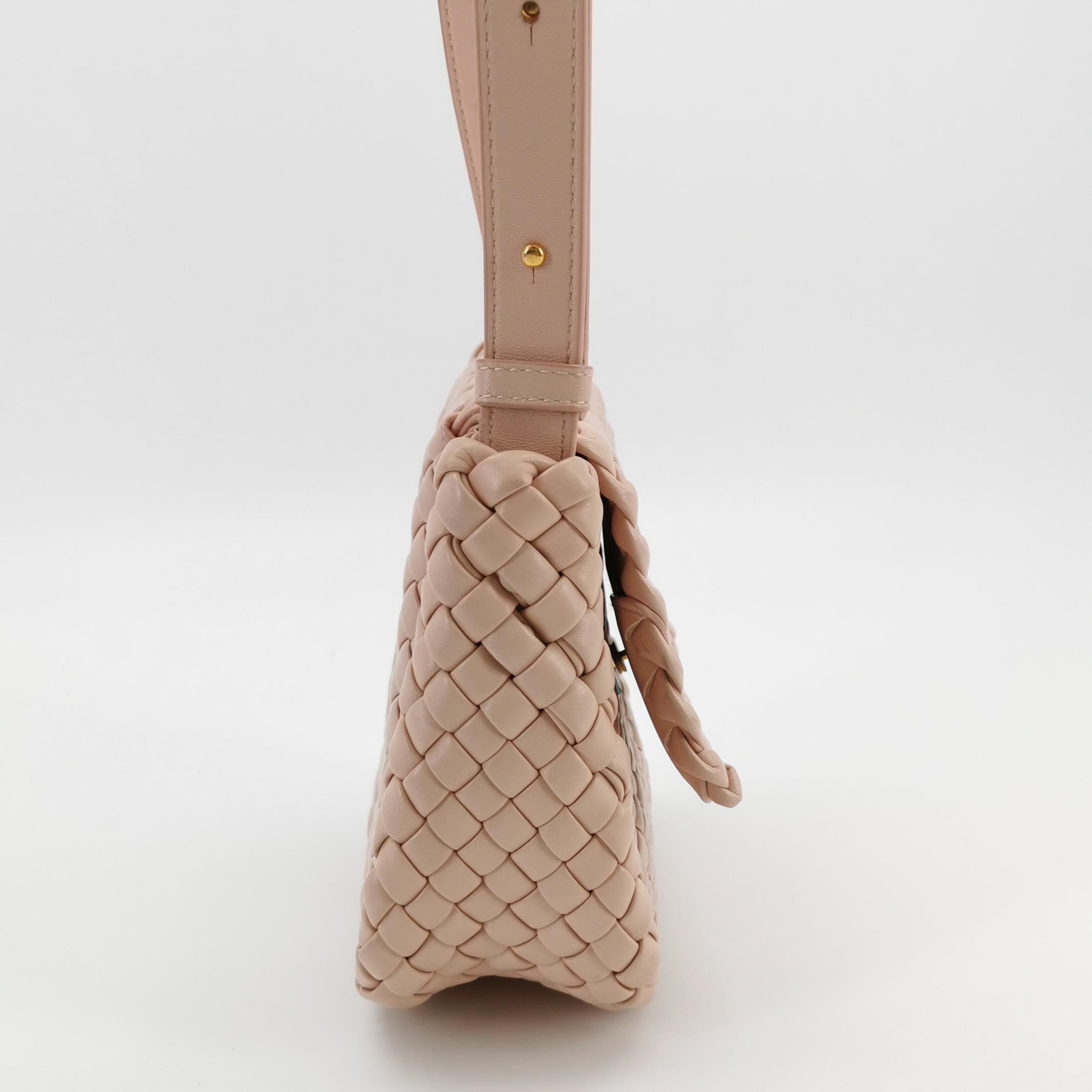 Bottega Veneta Cobble Flap Shoulder Bag Padded Intrecciato Leather Mini — photo 3 of 21