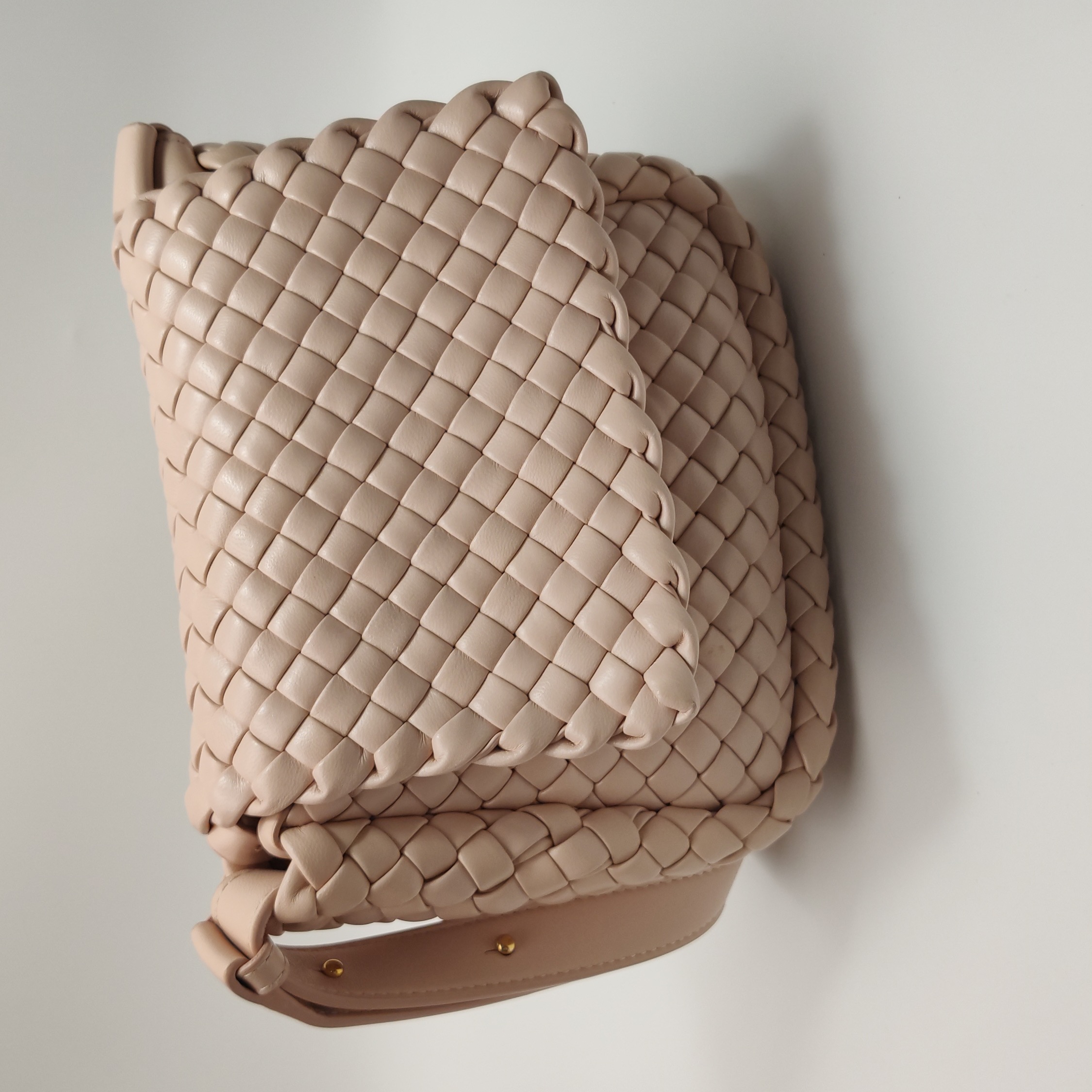 Bottega Veneta Cobble Flap Shoulder Bag Padded Intrecciato Leather Mini — photo 21 of 21