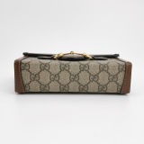 Gucci Horsebit 1955 Flap Crossbody Bag GG Coated Canvas Mini — thumbnail 7