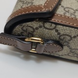 Gucci Horsebit 1955 Flap Crossbody Bag GG Coated Canvas Mini — thumbnail 8