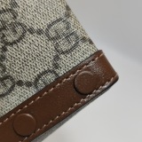 Gucci Horsebit 1955 Flap Crossbody Bag GG Coated Canvas Mini — thumbnail 14