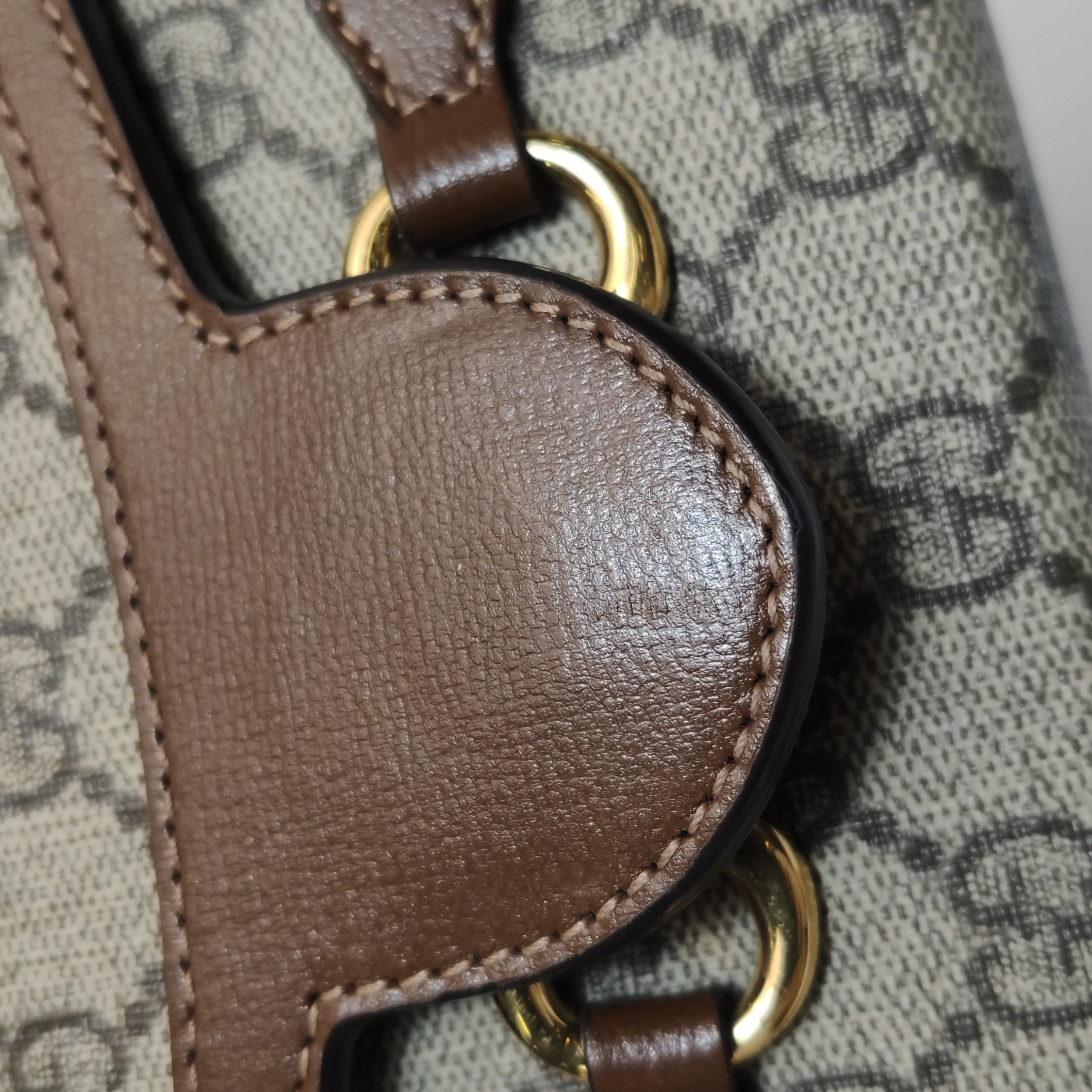 Gucci Horsebit 1955 Flap Crossbody Bag GG Coated Canvas Mini — photo 17 of 19