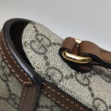 Gucci Horsebit 1955 Flap Crossbody Bag GG Coated Canvas Mini — thumbnail 13