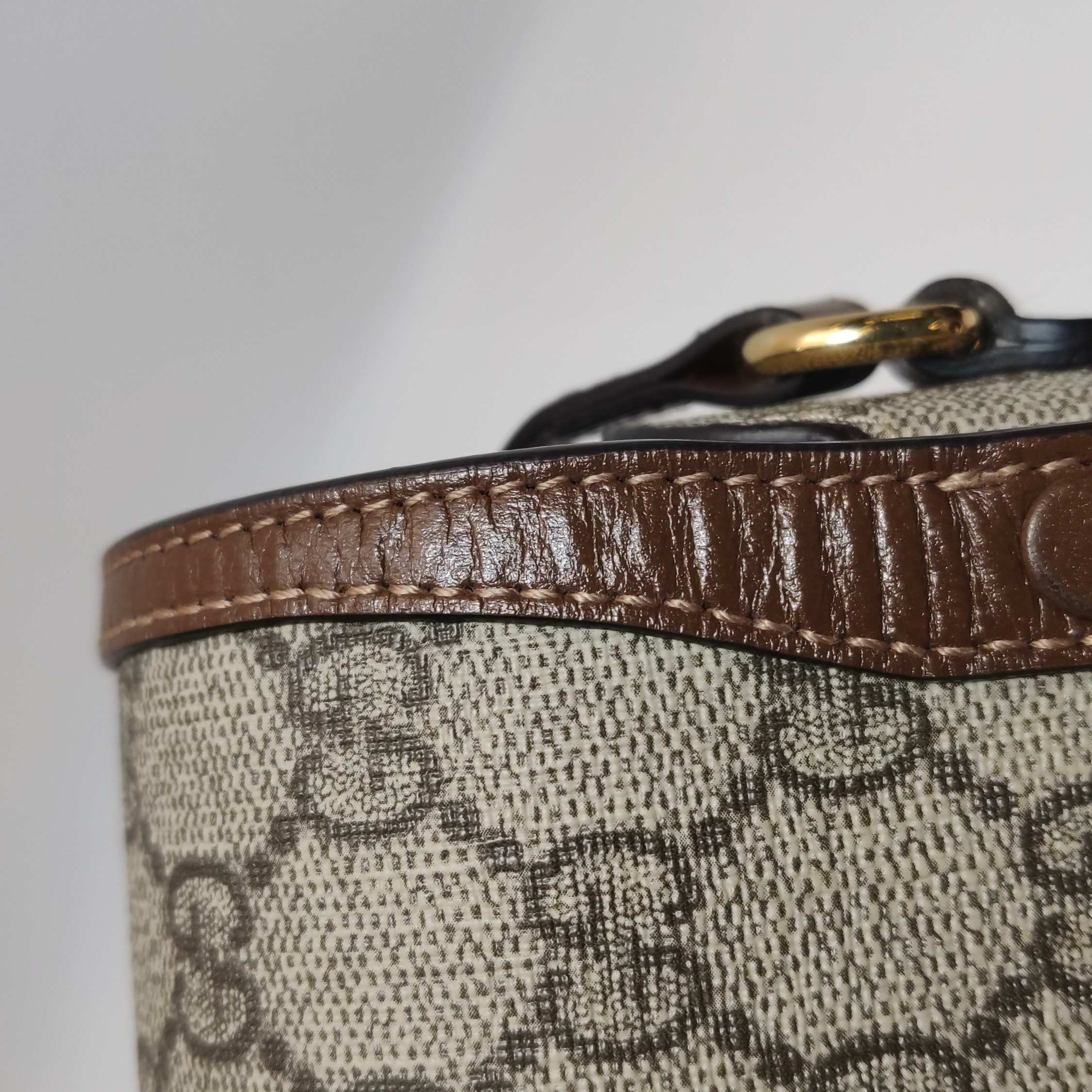 Gucci Horsebit 1955 Flap Crossbody Bag GG Coated Canvas Mini — photo 15 of 19