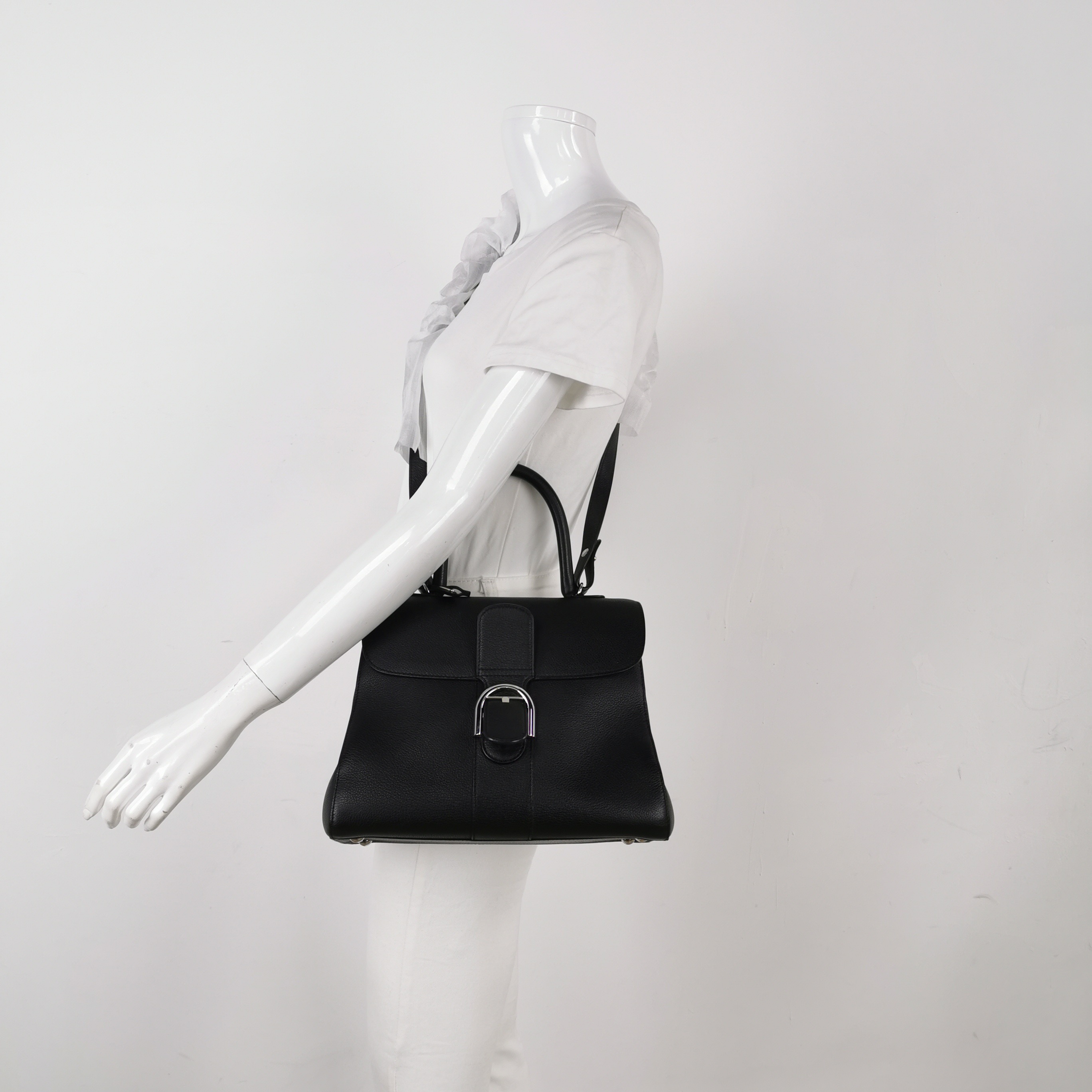 Delvaux Brillant Top Handle Bag Leather MM — alternate view