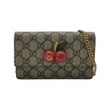 Gucci Cherries Wallet on Chain GG Coated Canvas Mini — thumbnail 1