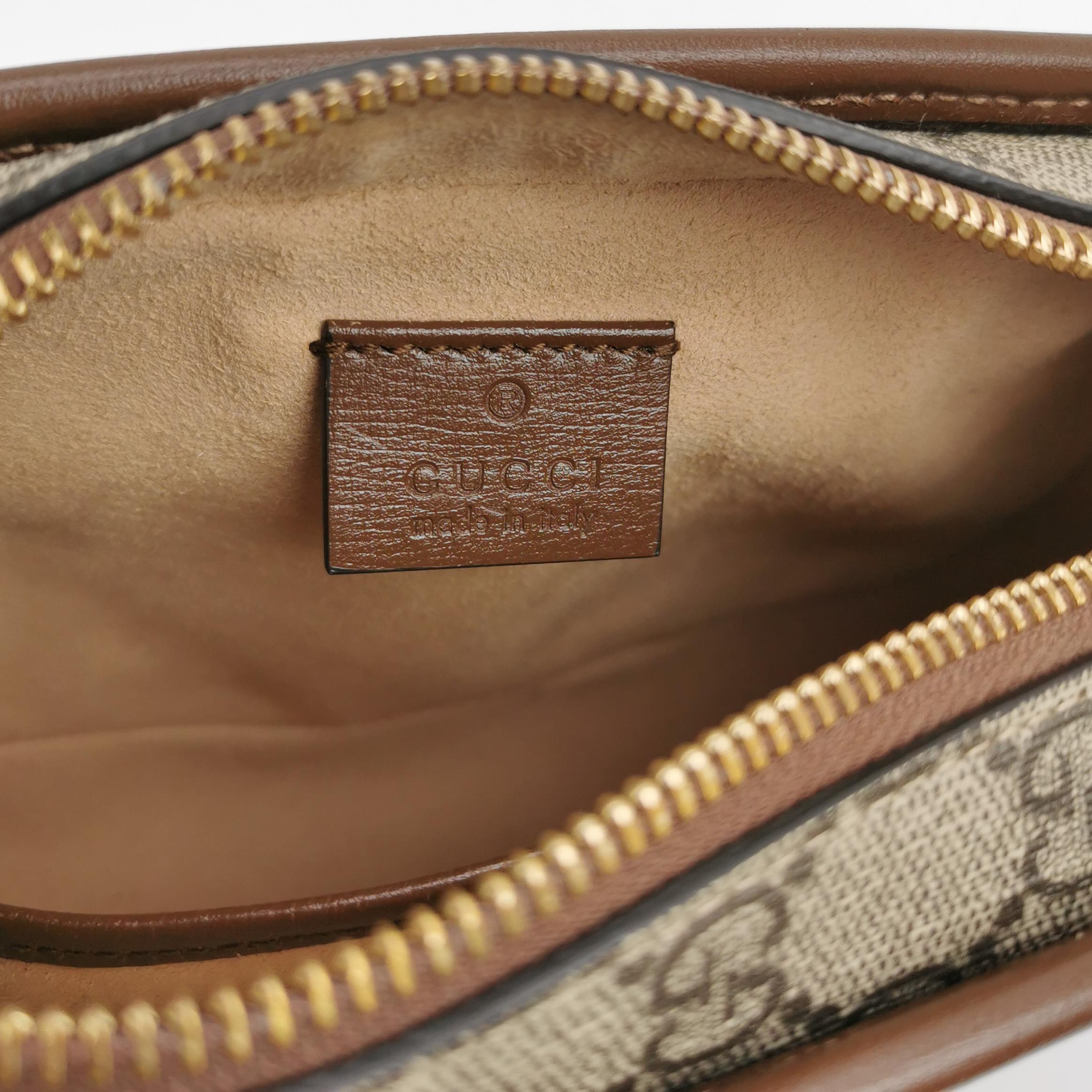 Gucci Interlocking G Patch Camera Bag GG Coated Canvas Mini — photo 8 of 18