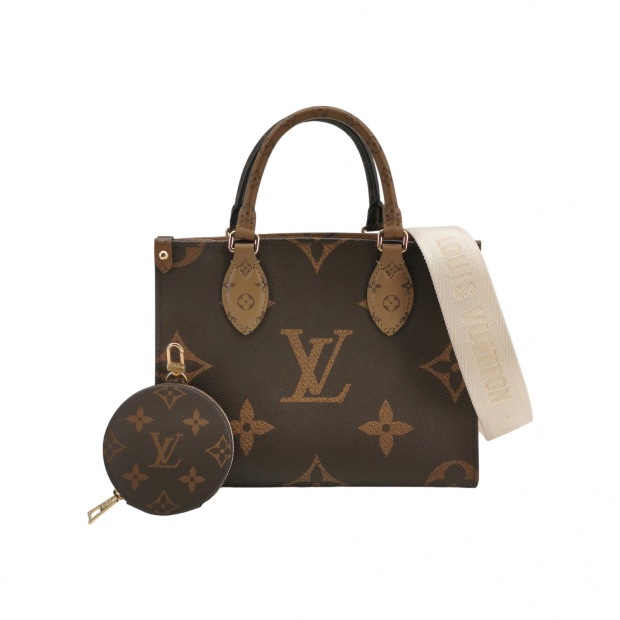 Louis Vuitton(LV) OnTheGo Tote Reverse Monogram Giant PM — pre-owned, Vierlot