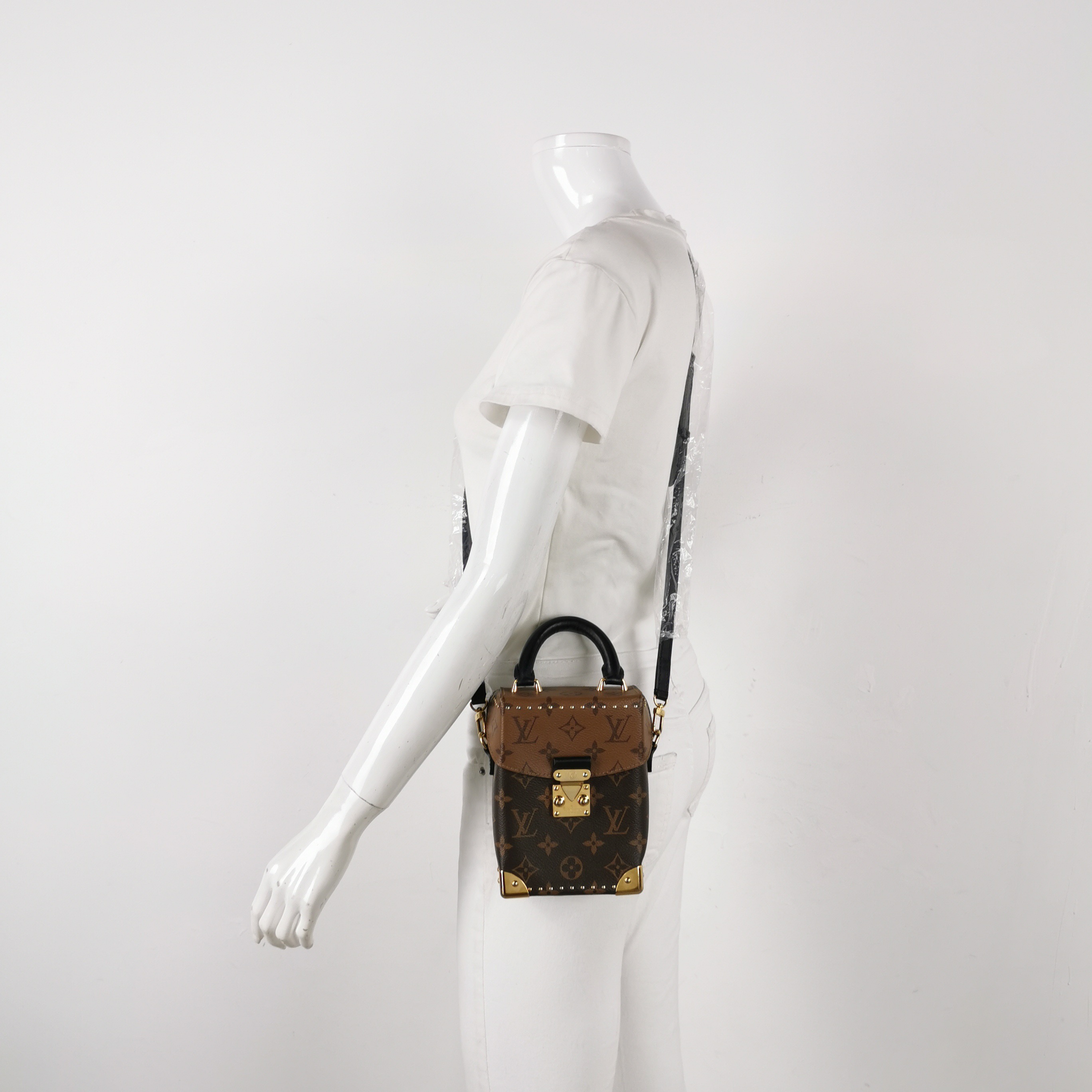 Louis Vuitton(Lv) Camera Box NM Handbag Studded Reverse Monogram Canvas — alternate view