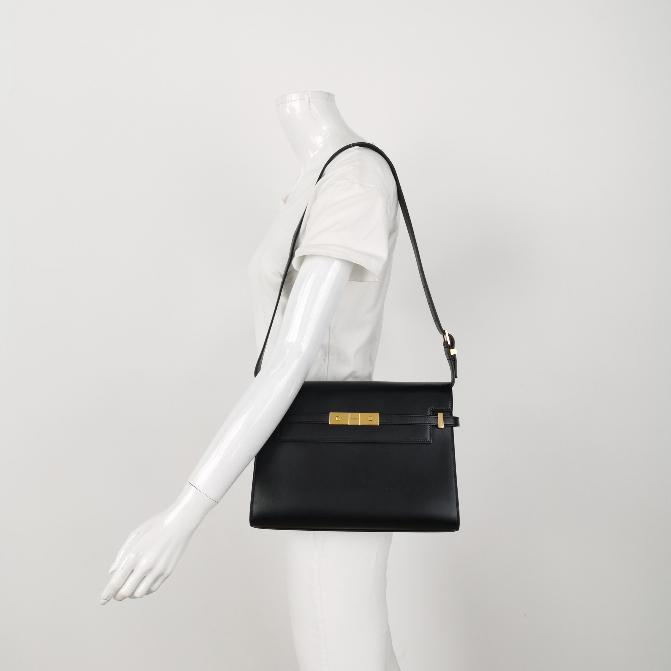 Saint Laurent Manhattan Shoulder Bag Leather Medium — alternate view
