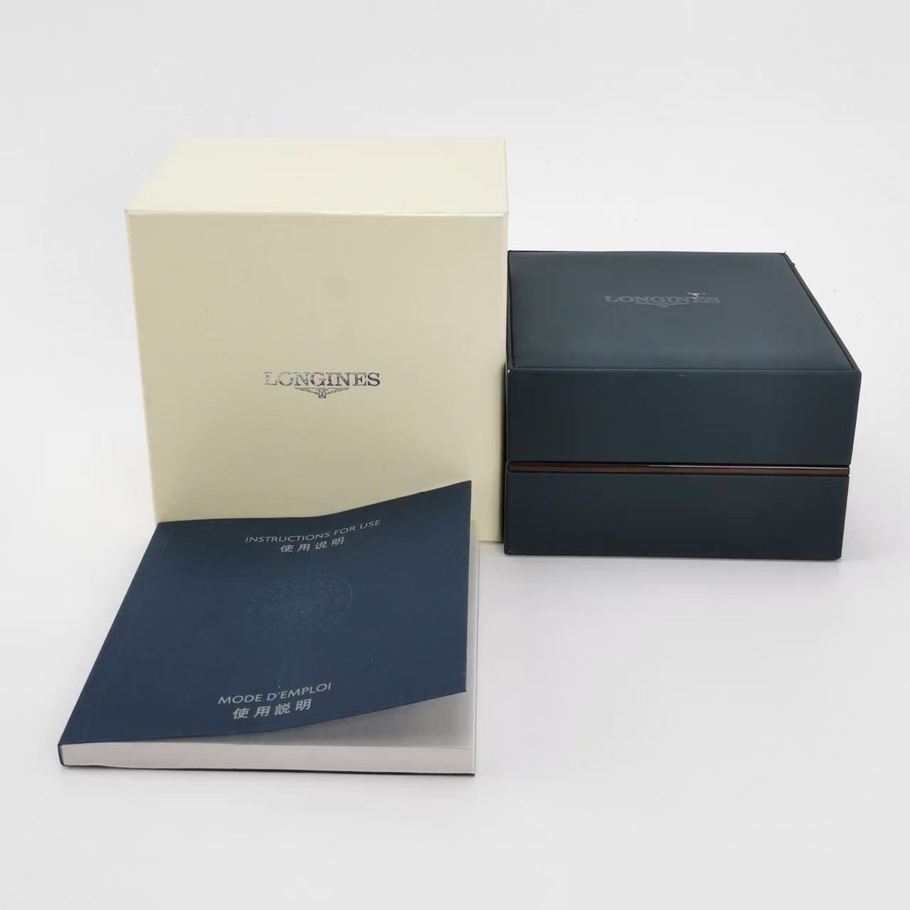 Longines 浪琴 时尚皮质精钢自动机械男士腕表