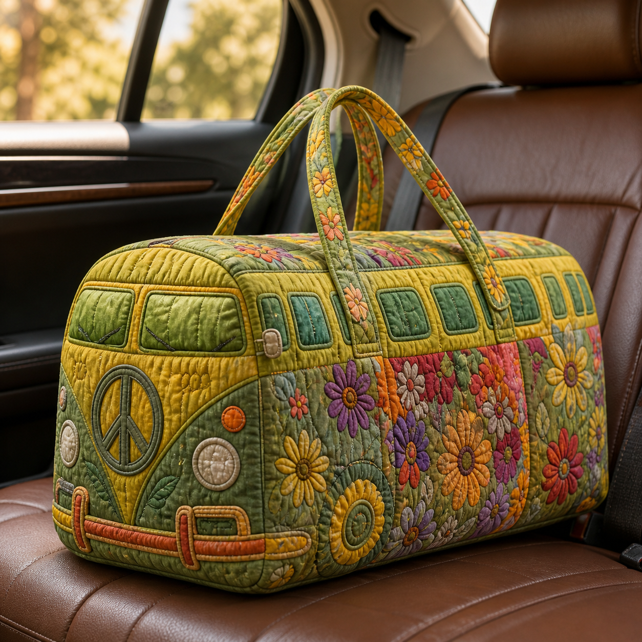 Olive Garden Camper Quilted Travel Bag