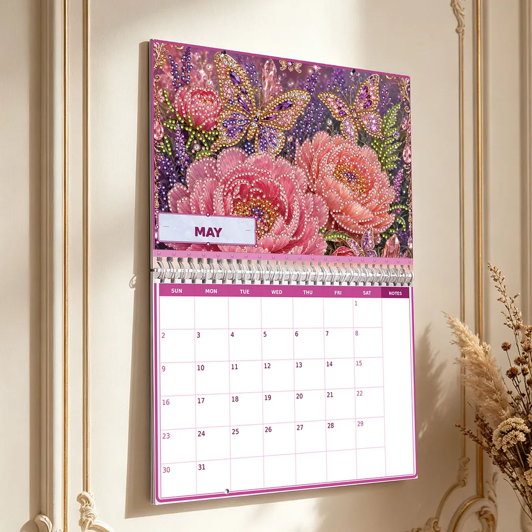 DIY 2027 Animal Diamond Painting Paper Calendar