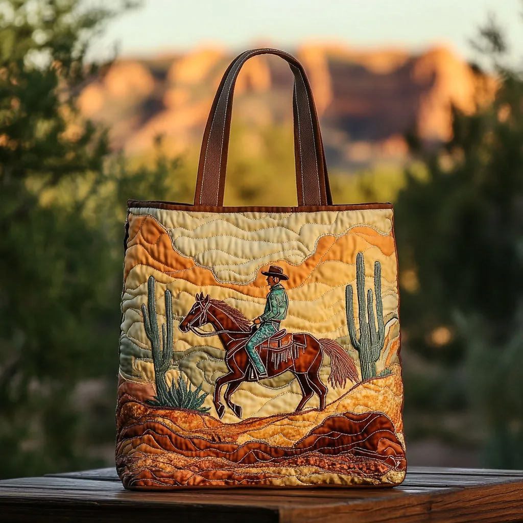 Outlaw Shadow Cowboy WN0110040CL Quilted Tote Bag