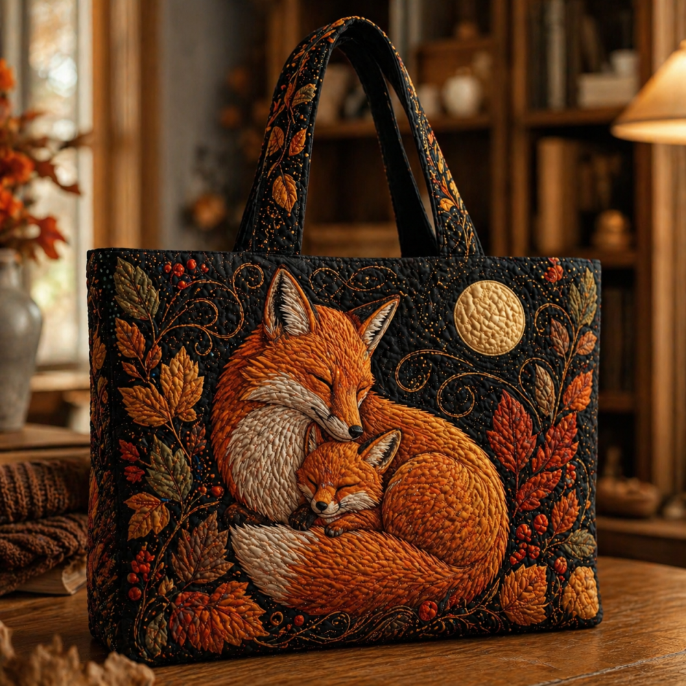 Herbsttasche Fuchsmama mit Baby