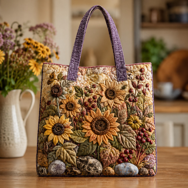 Herbsttasche Sonnenblumen