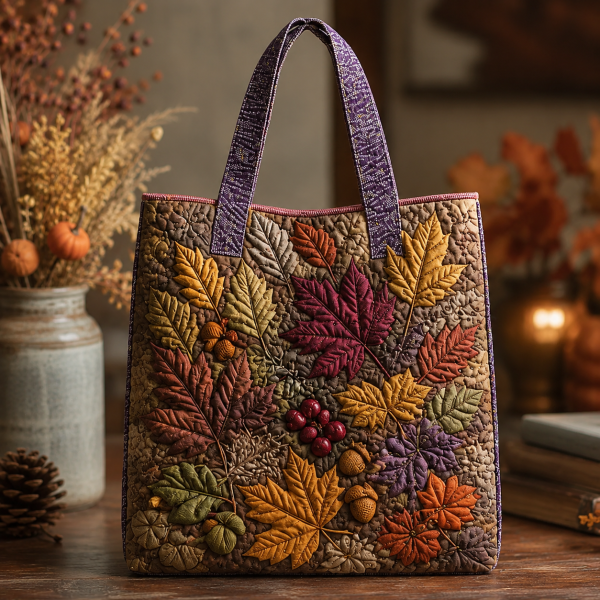 Herbsttasche Laub und Beeren