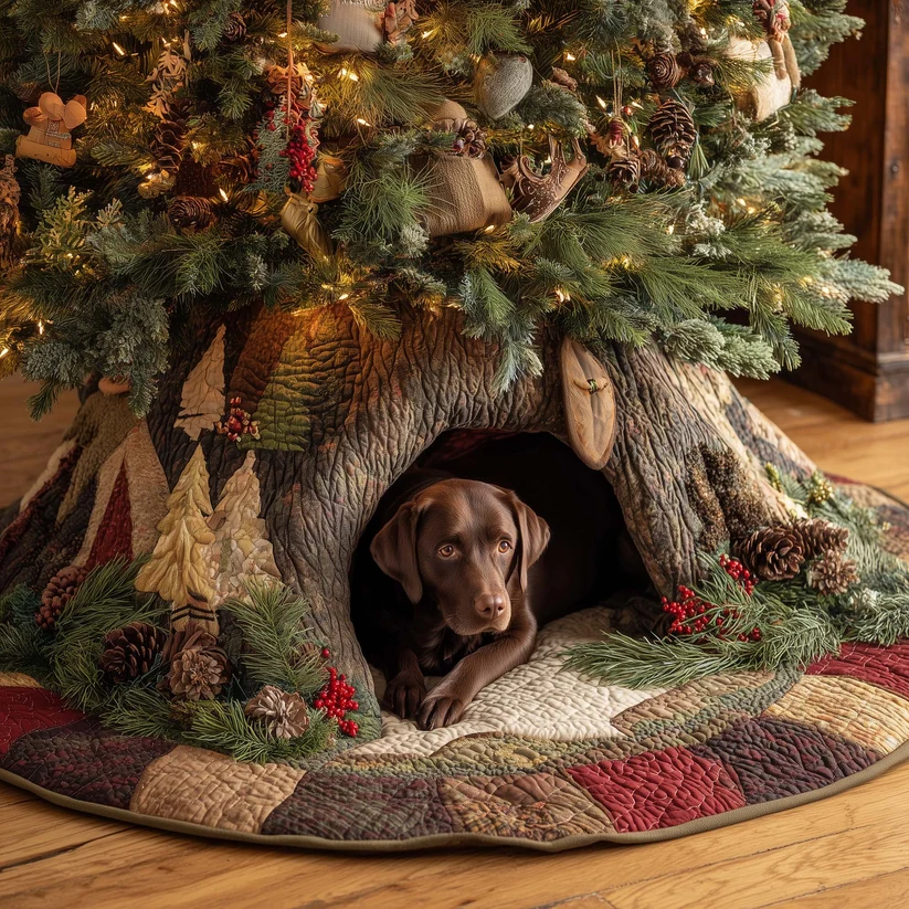 Labrador Retriever Quilted Tree Skirt
