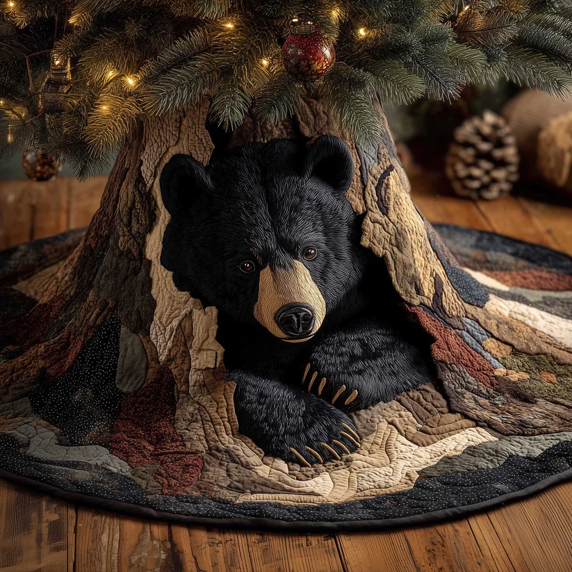 Woodland Wanderer Quilted Tree Skirt