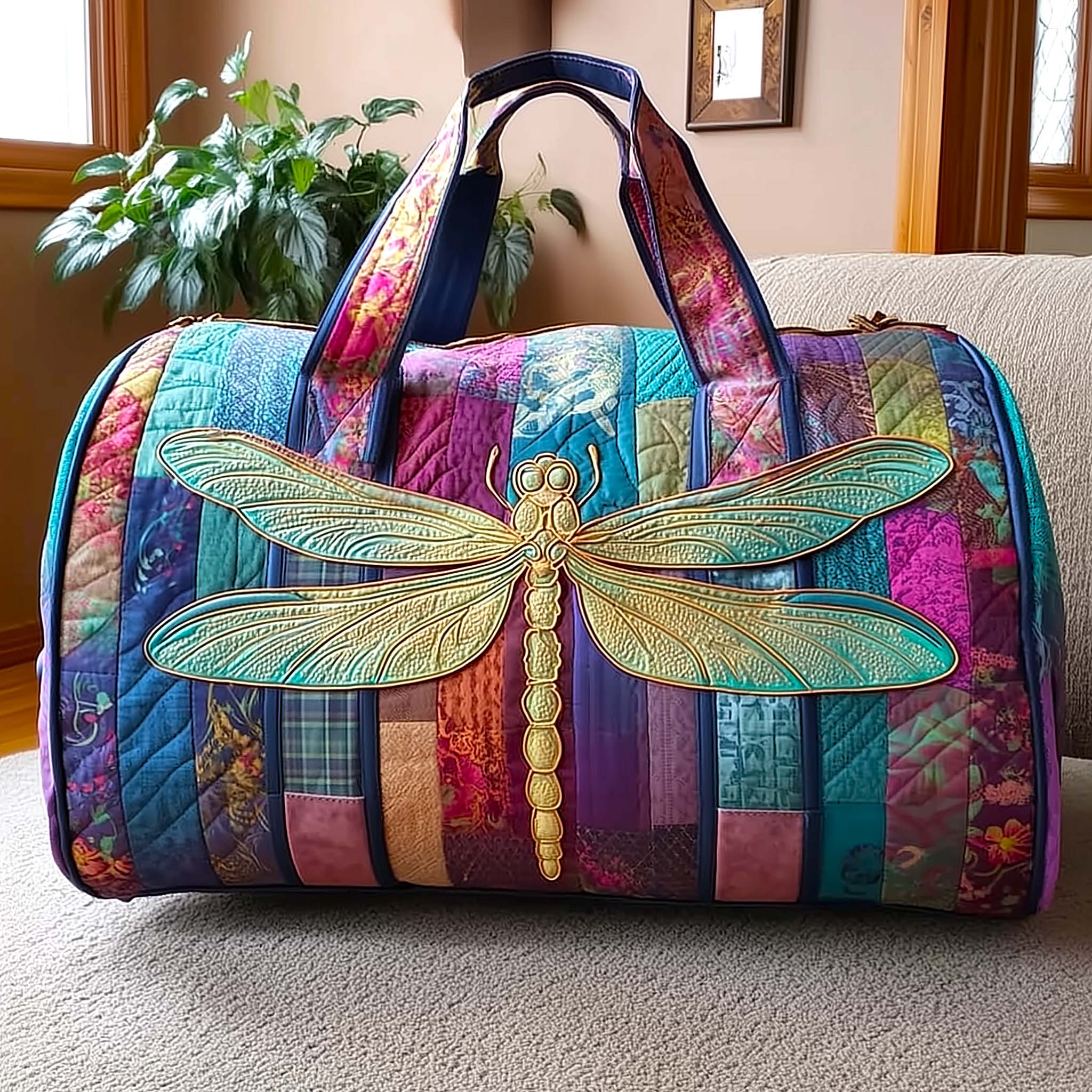 Mystic Wings Quilted Duffle Bag GFTOTP17404