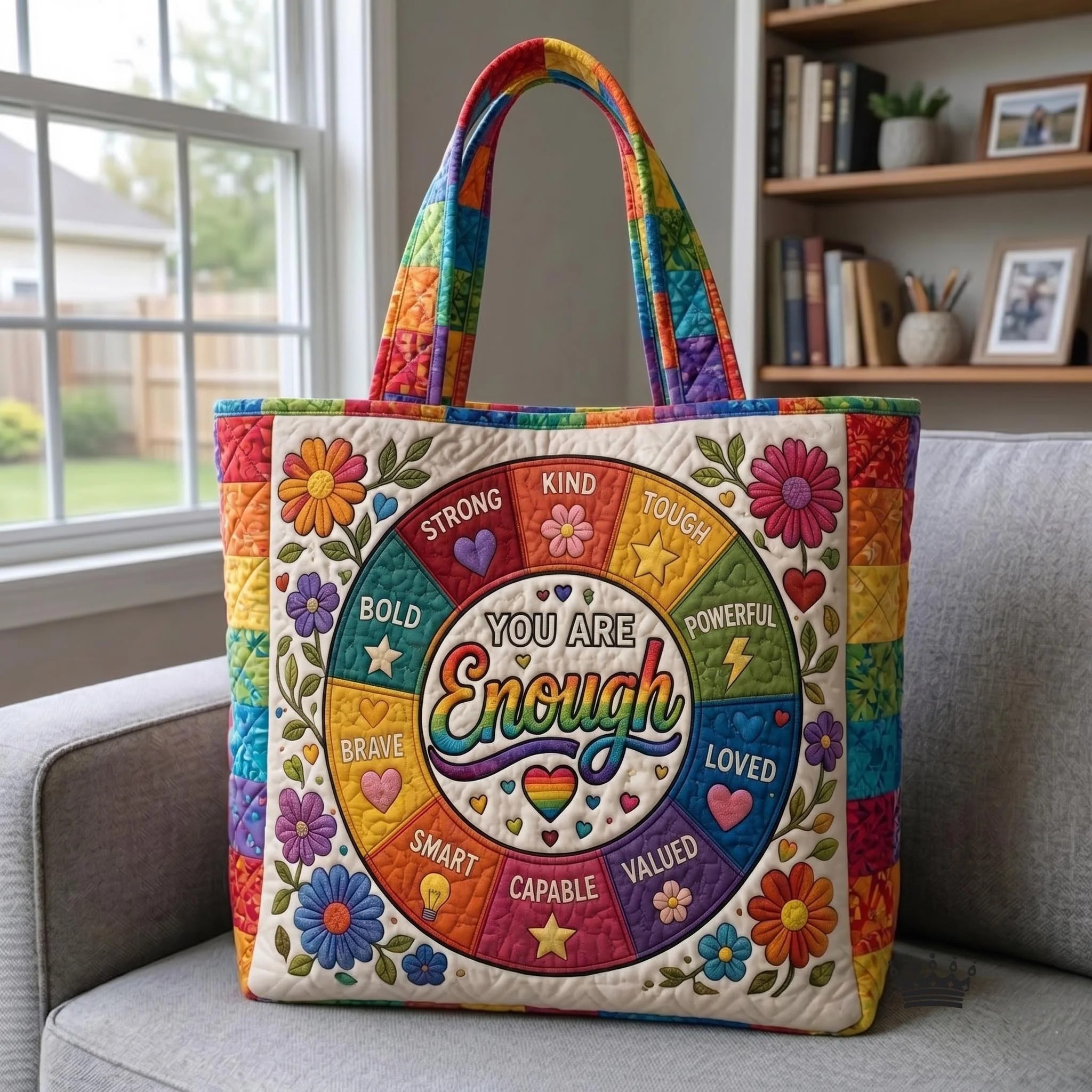 Love Is Love Quilted Tote Bag