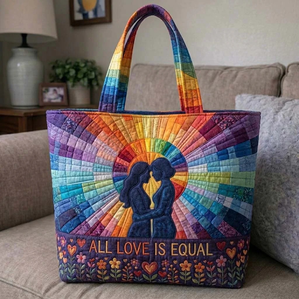 Equal Love Quilted Tote Bag