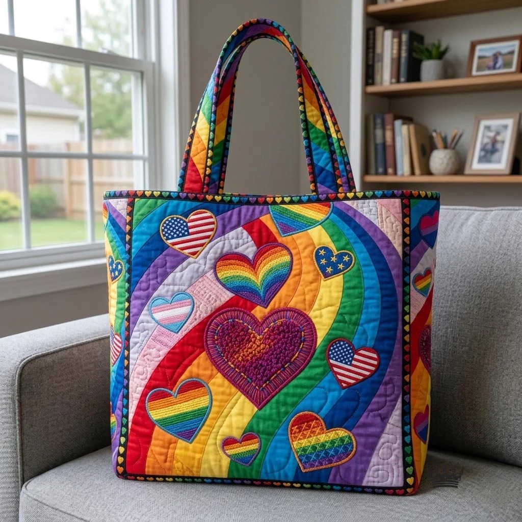 Lover is Pride Quilted Tote Bag