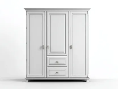 Armario clásico con 3 puertas y 2 cajones 180x60x200 cm - Diseño elegante para dormitorio-Luxegohub