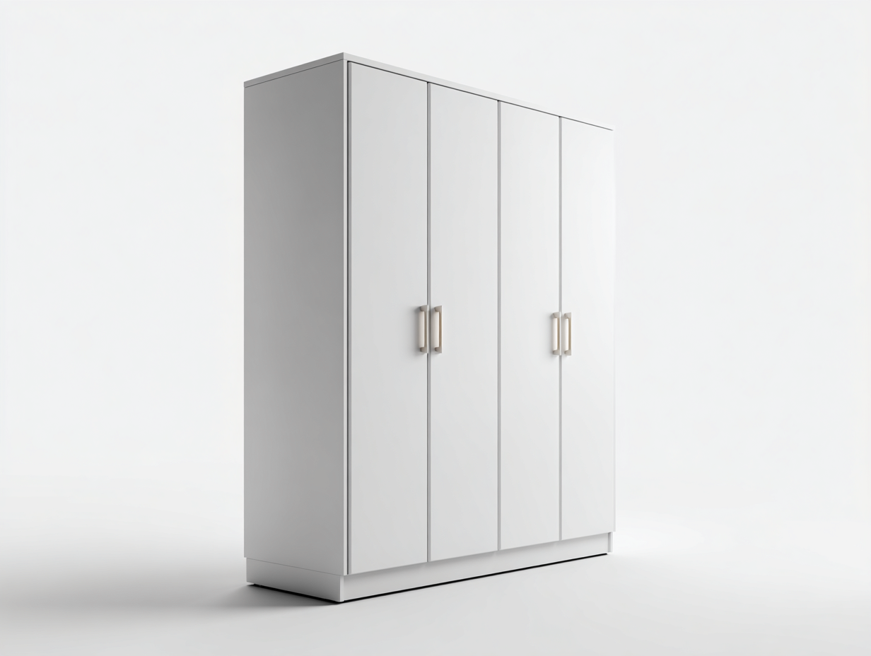 Armarios 120x55x200 cm - diseño moderno - color blanco-Luxegohub