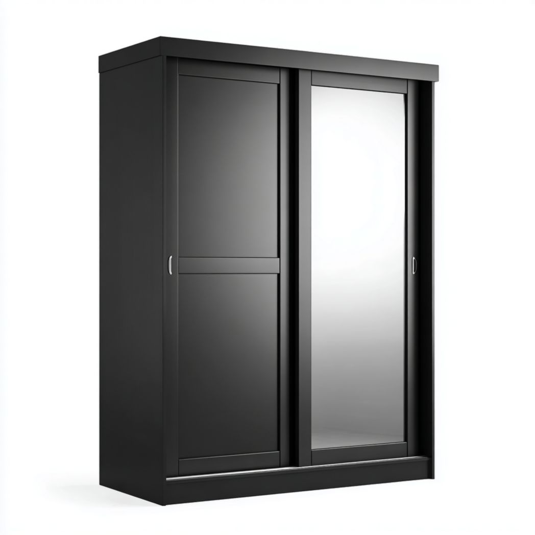 Produit: Armoire avec Miroir et Portes Coulissantes-Tnfurniture