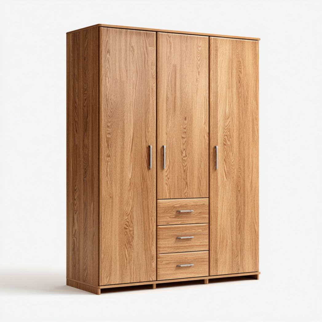 Armoire en bois avec tiroirs-Interiorxteriorft