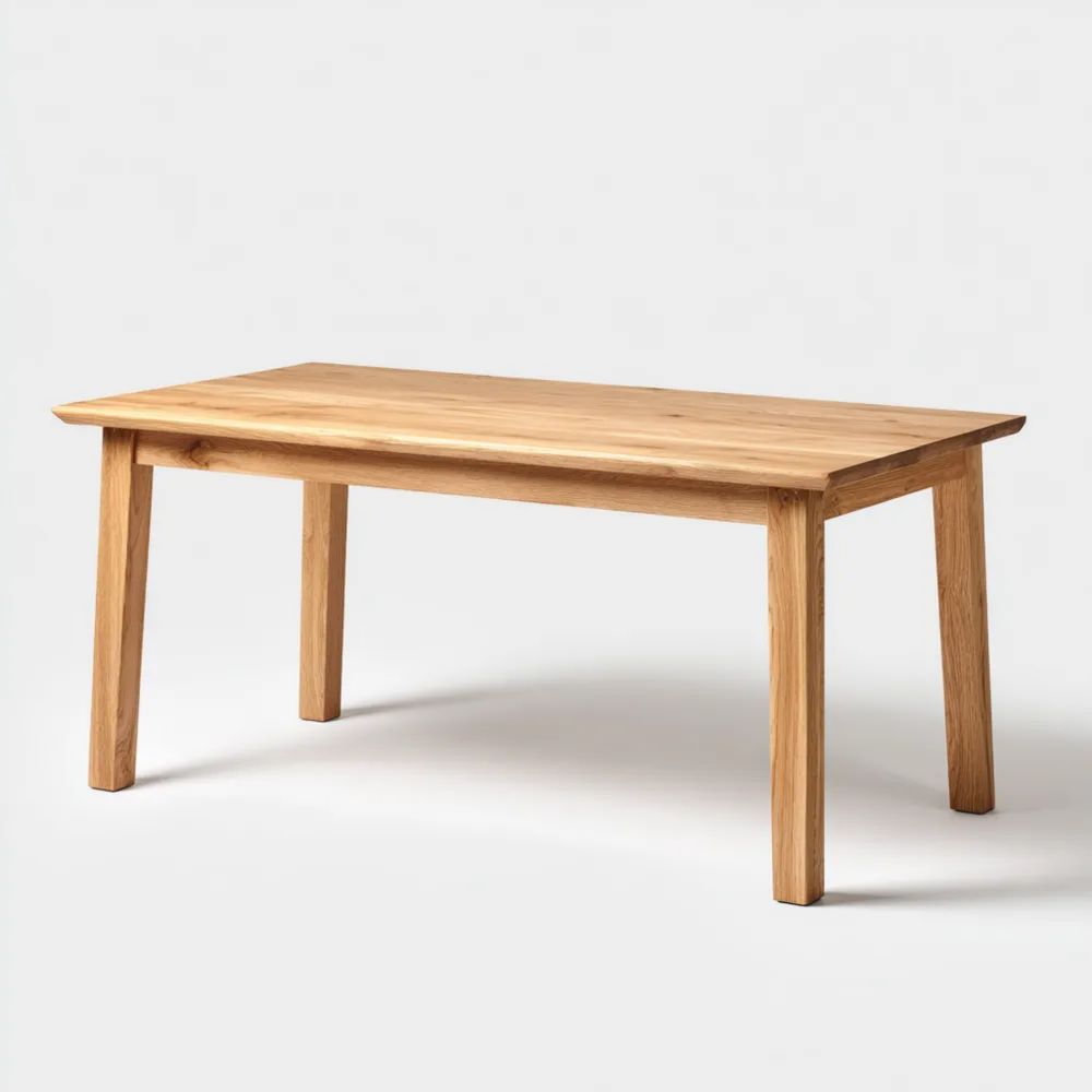 Tavolo da pranzo in legno massello 160x90x75 cm – Naturale