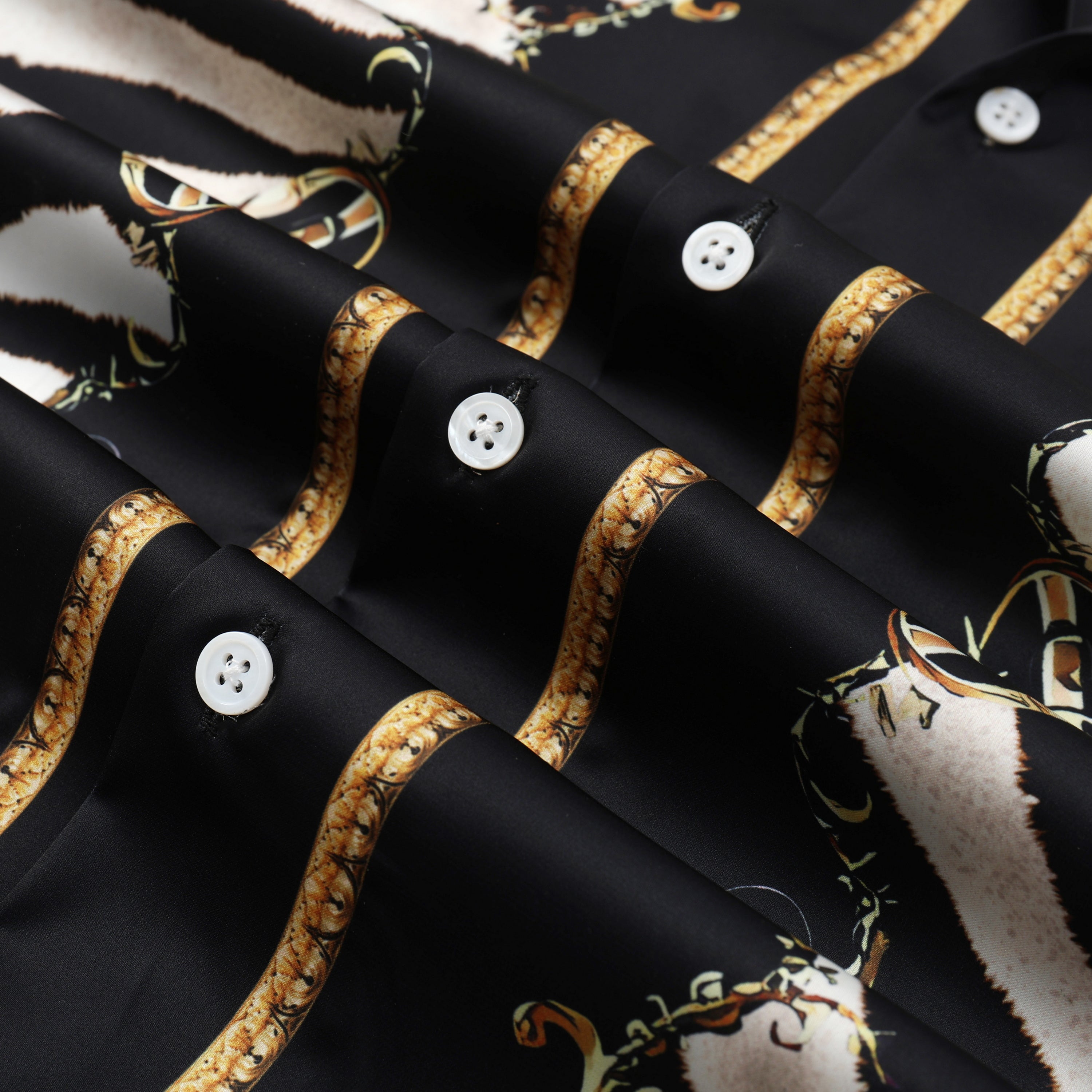 Wild Zebra Pattern Camp Collar Casual Shirt for Men Jonvidesign