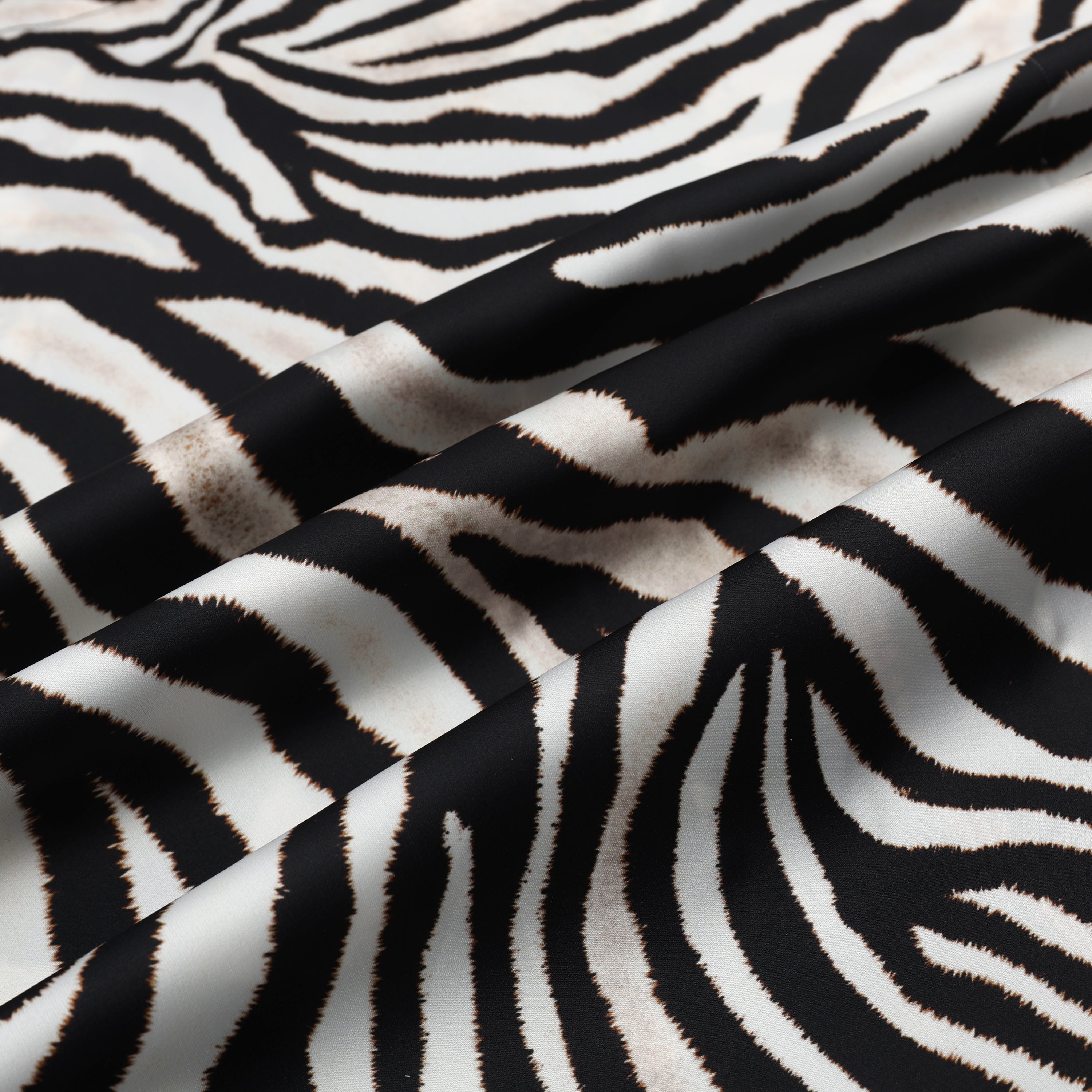 Wild Zebra Pattern Camp Collar Casual Shirt for Men Jonvidesign