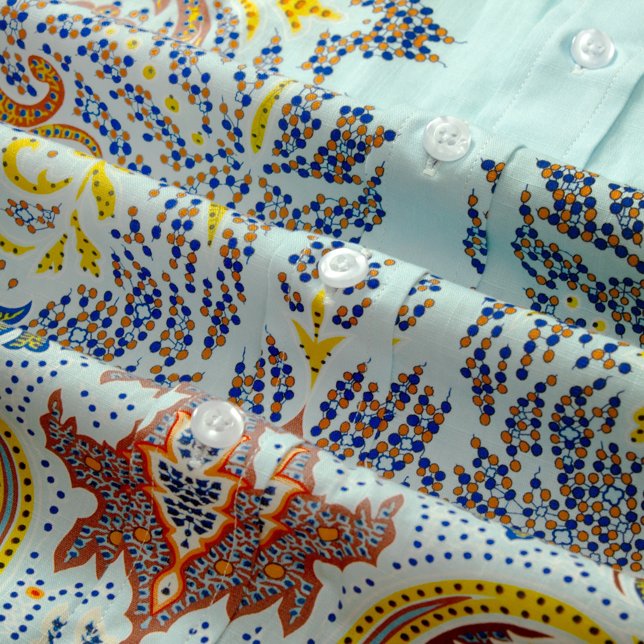 Classic Paisley Pattern Short Sleeve Camp Shirt Jonvidesign