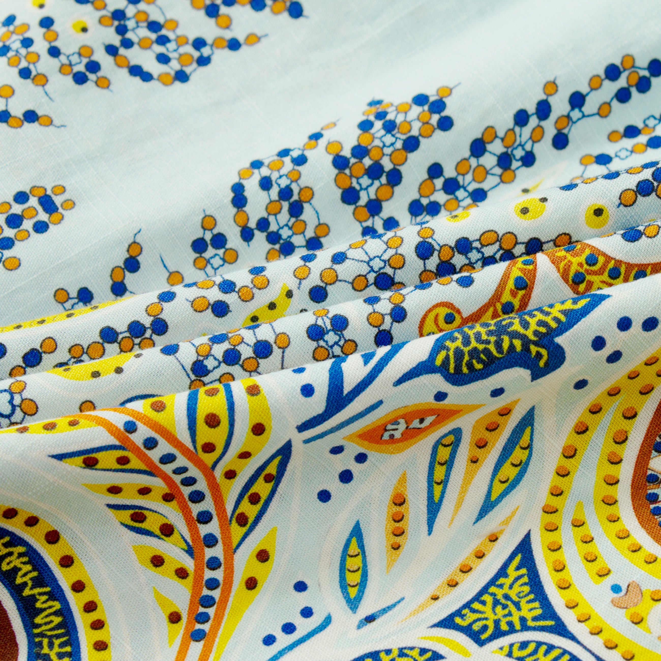 Classic Paisley Pattern Short Sleeve Camp Shirt Jonvidesign